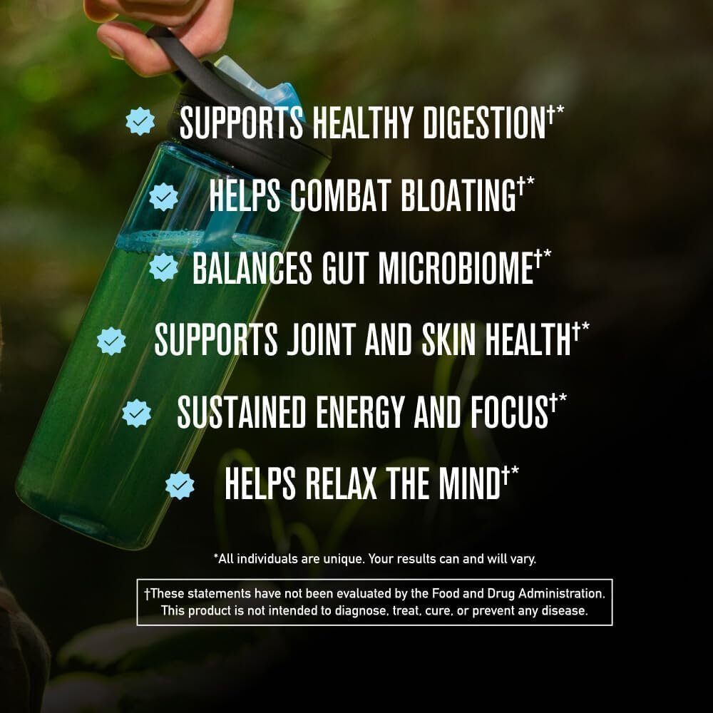 Morning Kick, Zero Sugar Greens Superfood Powder Supplement with Ashwaganda-30 Servings (Strawberry Lemonade) by Chuck Norris